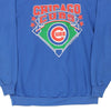 Vintage blue Buffalo, NY 1988 Chicago Cubs Trench Sweatshirt - mens x-large