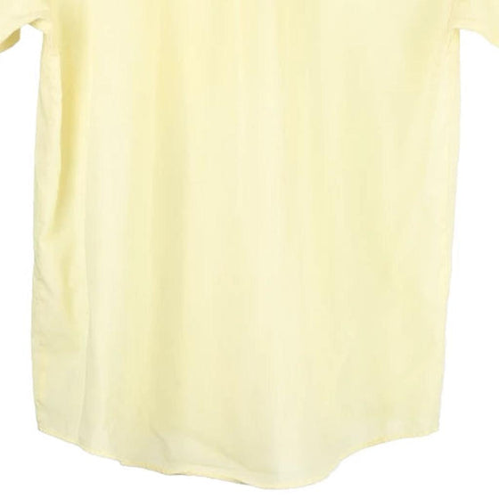 Vintage yellow Giulio Ferrini Short Sleeve Shirt - mens medium