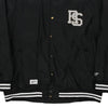 Vintage black Rocksmith Baseball Jacket - mens large