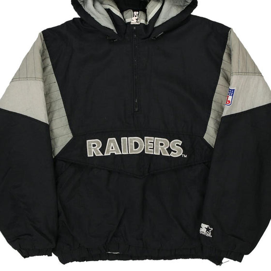 Vintage black Las Vegas Raiders Starter Jacket - mens large