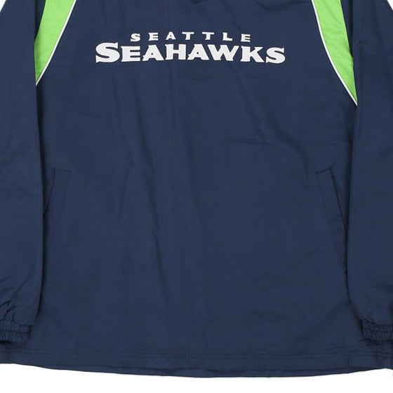 Vintage navy Seattle Seahawks Nfl Jacket - mens xx-large