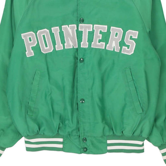 Vintage green Made in USA Pointers West Ark Varsity Jacket - mens large