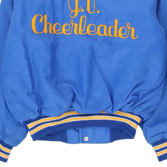 Vintage blue 1980's Age 14 Swissvale Cheerleader West Wind Varsity Jacket - boys x-large