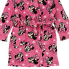 Vintage pink Age 6 Minnie Mouse Dressing Gown Disney Fleece - girls small