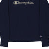 Vintage navy Champion Sweatshirt - mens x-small