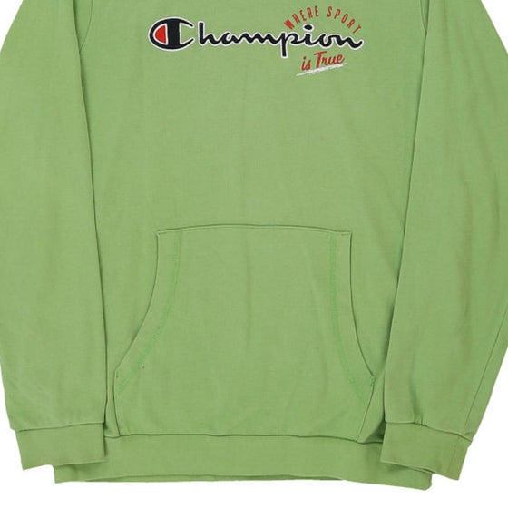 Vintage green Age 13-14 Champion Hoodie - boys x-large