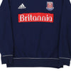 Pre-Loved navy Age 16 2010 Stoke City Adidas Sweatshirt - boys large