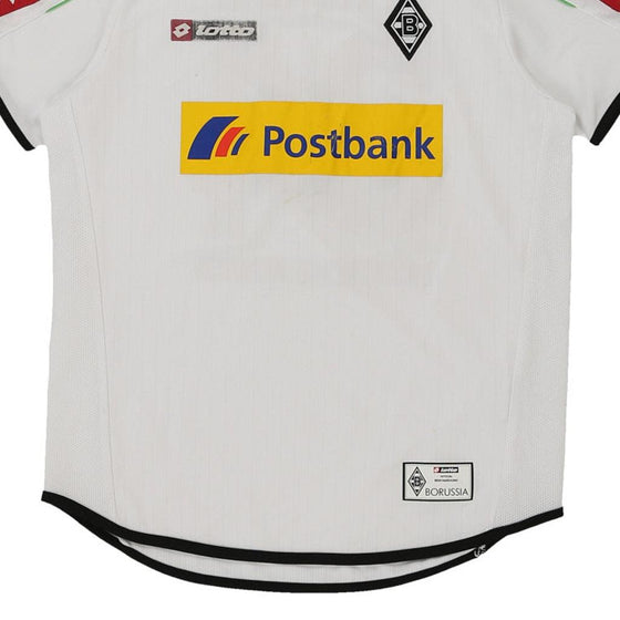 Pre-Loved white Age 11-12 2010 Borussia Monchengladbach Lotto Football Shirt - boys medium