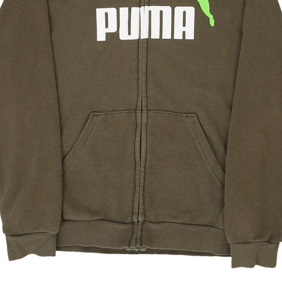 Vintage khaki Age 11-12 Puma Hoodie - boys medium