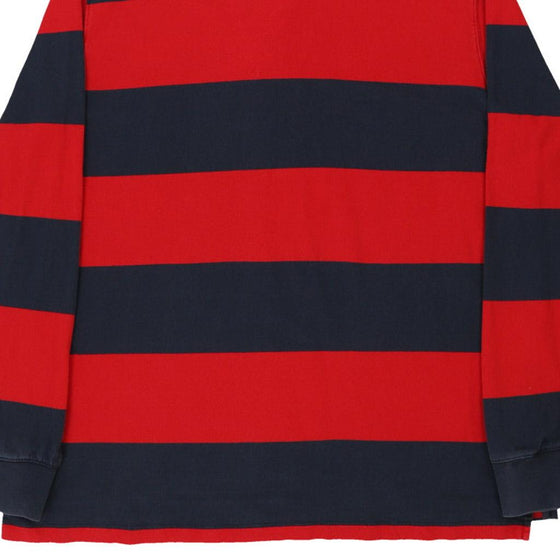 Vintage red Lands End Rugby Shirt - mens x-large