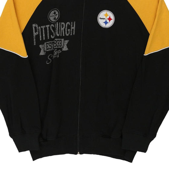 Vintage black Pittsburgh Steelers Nfl Zip Up - mens x-large