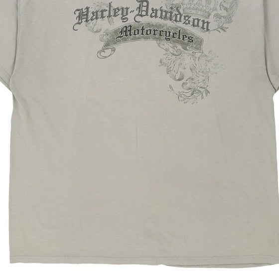 Vintage green Quincy Illinois Harley Davidson T-Shirt - mens xxx-large