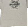 Vintage green Quincy Illinois Harley Davidson T-Shirt - mens xxx-large