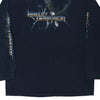 Vintage navy Michigan Harley Davidson Long Sleeve T-Shirt - mens xx-large