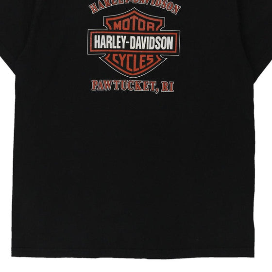 Vintage black Pawtucket RI Harley Davidson T-Shirt - mens large