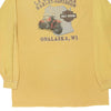 Vintage yellow Onalaska Harley Davidson Long Sleeve T-Shirt - mens large