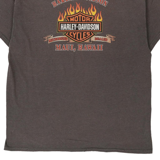 Vintage grey Maui Hawaii Harley Davidson T-Shirt - mens x-large