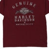 Vintage burgundy Harley Davidson T-Shirt - mens xx-large