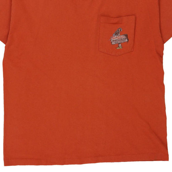 Pre-Loved orange Spring Bike Week 2010 Harley Davidson T-Shirt - mens x-large