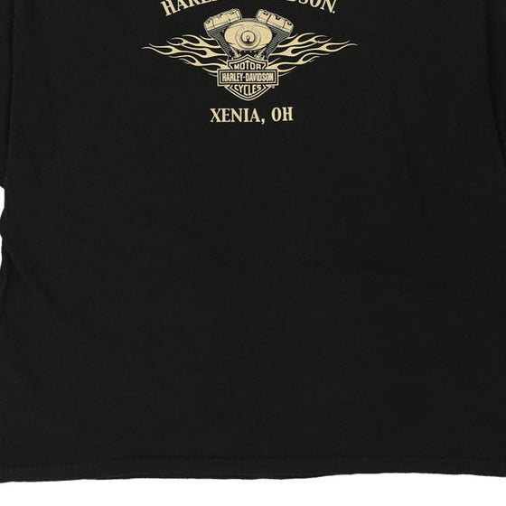 Vintage black Xenia Ohio Harley Davidson T-Shirt - mens xxxx-large