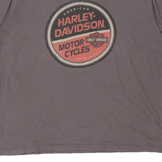 Vintage grey Oconomowoc WI Harley Davidson T-Shirt - mens xxx-large