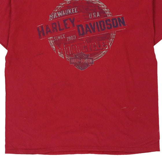 Vintage red Tampa Harley Davidson T-Shirt - mens x-large