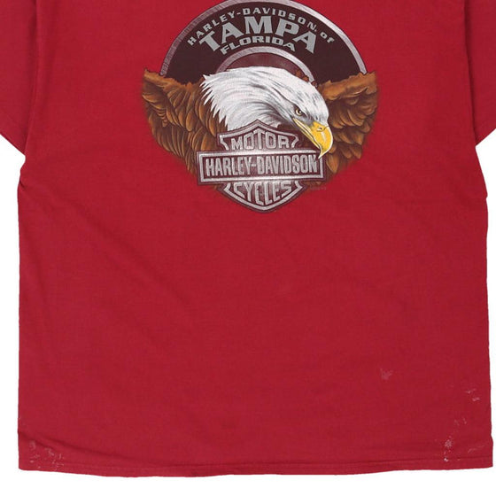 Vintage red Tampa Harley Davidson T-Shirt - mens x-large