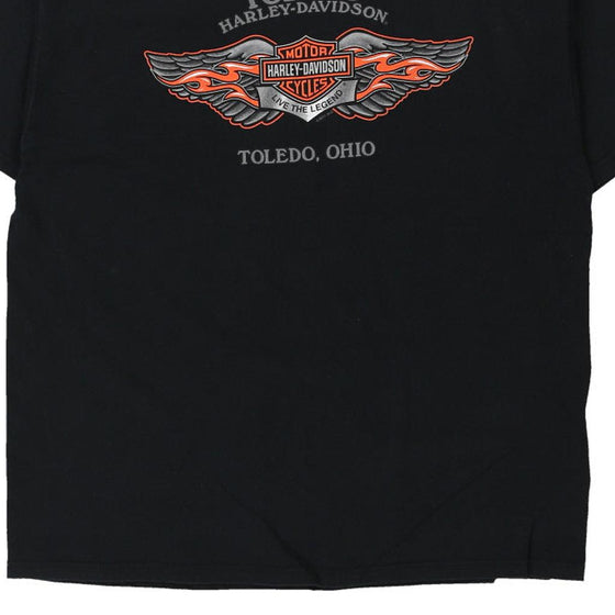 Vintage black Toledo Ohio Harley Davidson T-Shirt - mens xxx-large