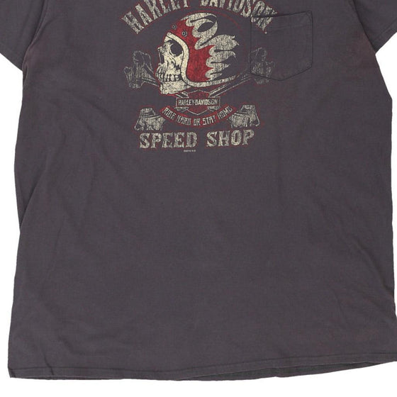 Vintage grey Harley Davidson T-Shirt - mens xx-large