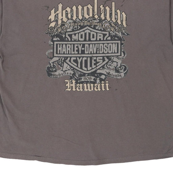 Vintage grey Hawaii Harley Davidson T-Shirt - mens xx-large