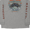 Vintage grey Wisconsin Harley Davidson Long Sleeve T-Shirt - mens x-large