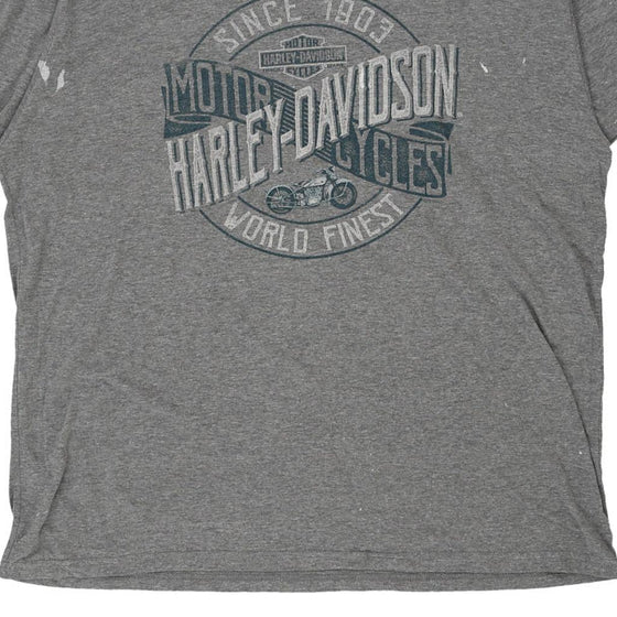 Vintage grey Harley Davidson T-Shirt - mens xx-large