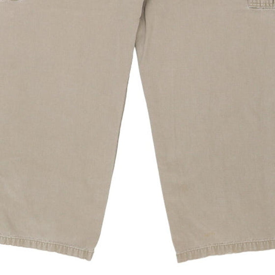 Vintage cream Rework Carhartt Cargo Trousers - mens 38" waist