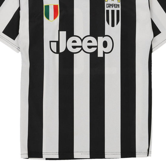 Vintage black & white Juventus Replica Football Shirt - mens small