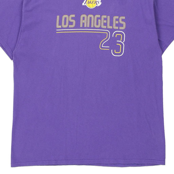 Vintage purple Los Angeles Lakers Nba T-Shirt - mens x-large