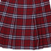 Vintage red Burberry Mini Skirt - womens 33" waist