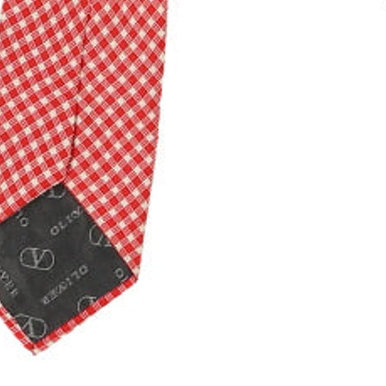 Vintage red Oliver By Valentino Tie - mens no size