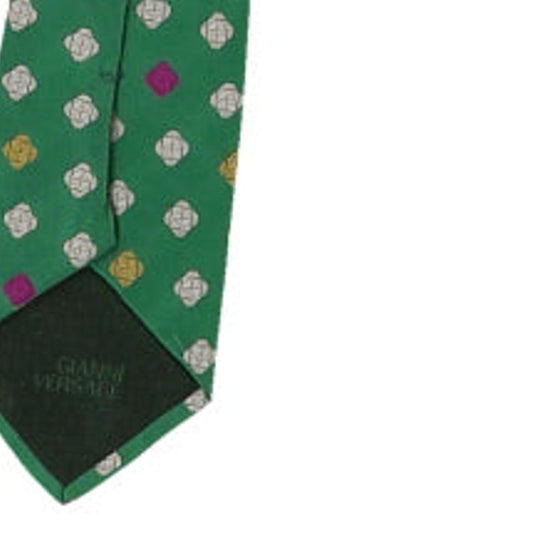 Vintage green Gianni Versace Tie - mens no size