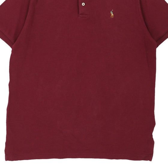 Vintage burgundy Polo Ralph Lauren Polo Shirt - mens large