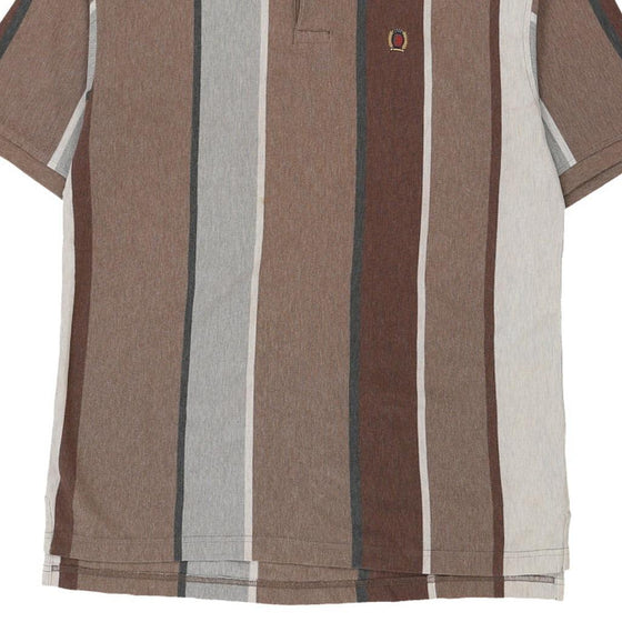 Vintage brown Tommy Hilfiger Polo Shirt - mens large