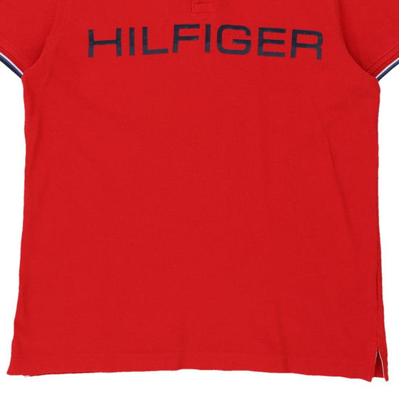 Vintage red Tommy Hilfiger Polo Shirt - mens x-small