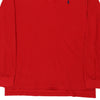 Vintage red Polo Ralph Lauren Long Sleeve Polo Shirt - mens large