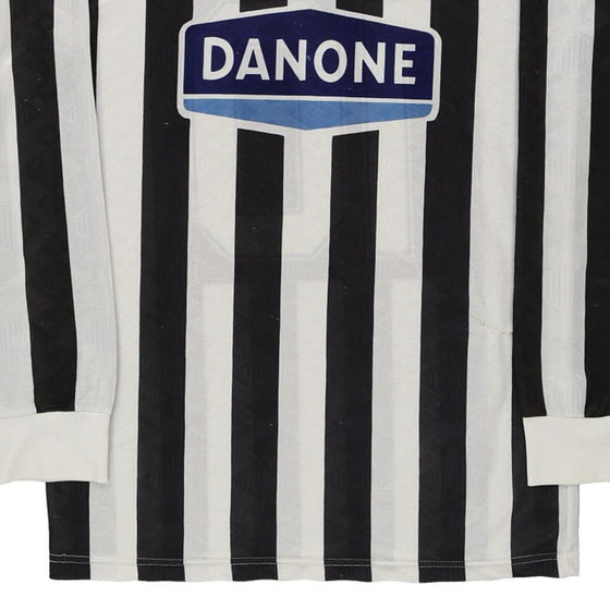 Vintage black & white Juventus FC  Unbranded Football Shirt - mens medium