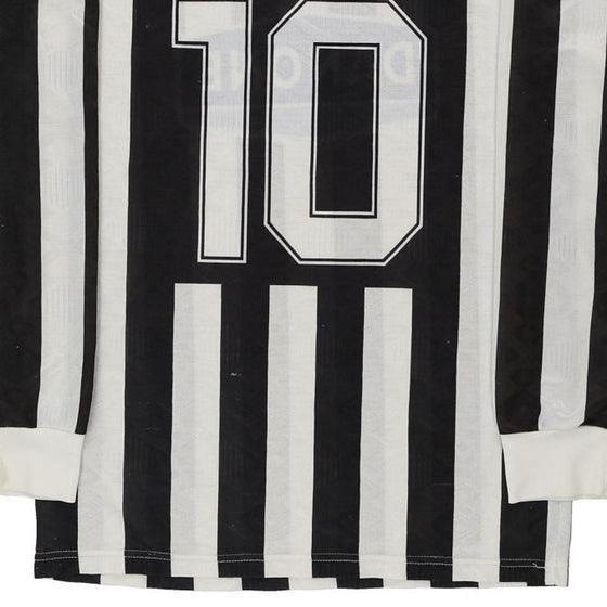 Vintage black & white Juventus FC  Unbranded Football Shirt - mens medium