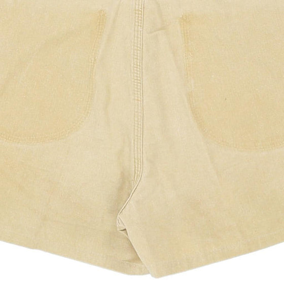 Vintage cream Fade Out Denim Shorts - womens 30" waist