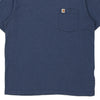 Pre-Loved blue Carhartt T-Shirt - mens large