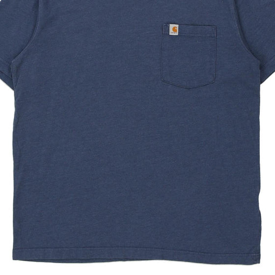 Pre-Loved blue Carhartt T-Shirt - mens large