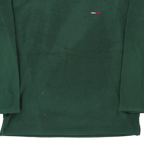 Vintage green Tommy Jeans Fleece - mens small