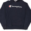 Vintage navy Champion Hoodie - mens x-large