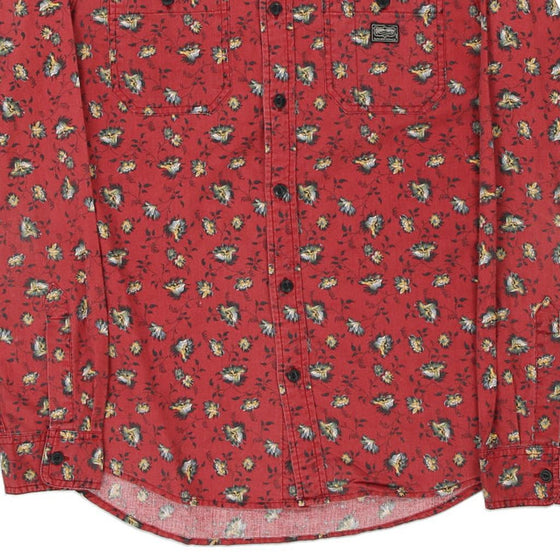 Vintage red Denim & Supply Ralph Lauren Patterned Shirt - mens medium